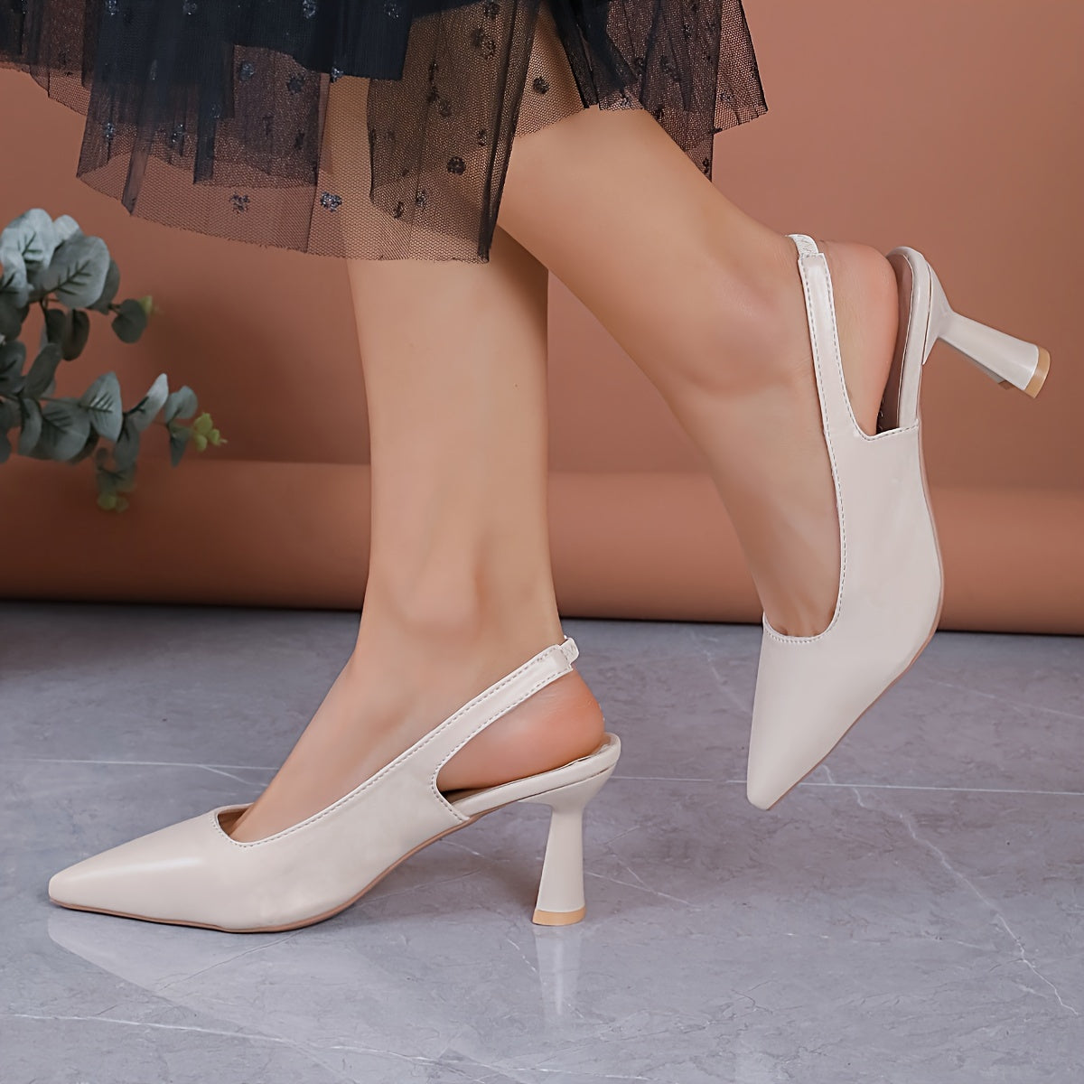 Sophia™ | Elegant Slingback Heels
