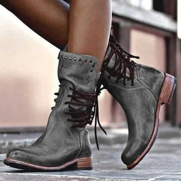 Ciss™ Vintage Lace-Up Boots