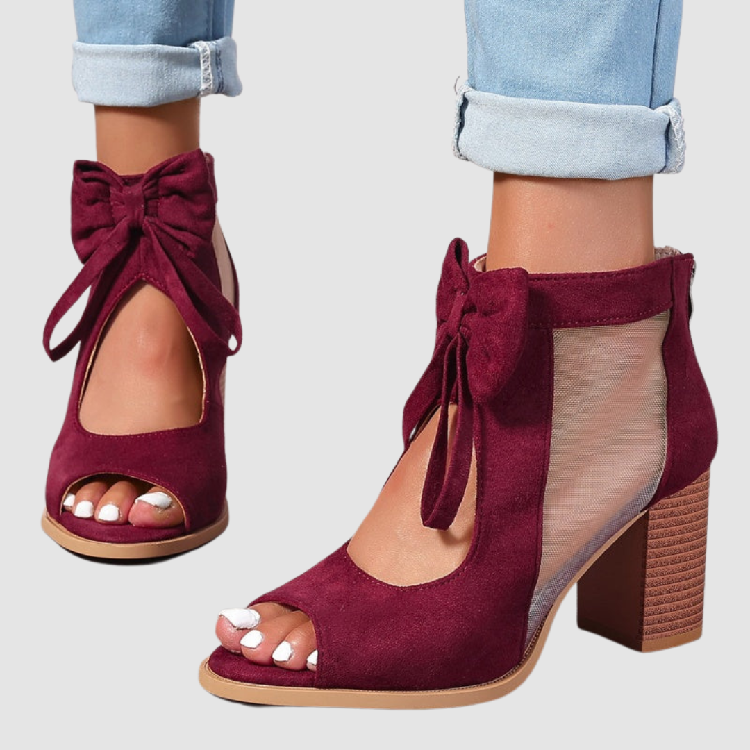 Rebecca™ Bow Charm Orthopedic Heels