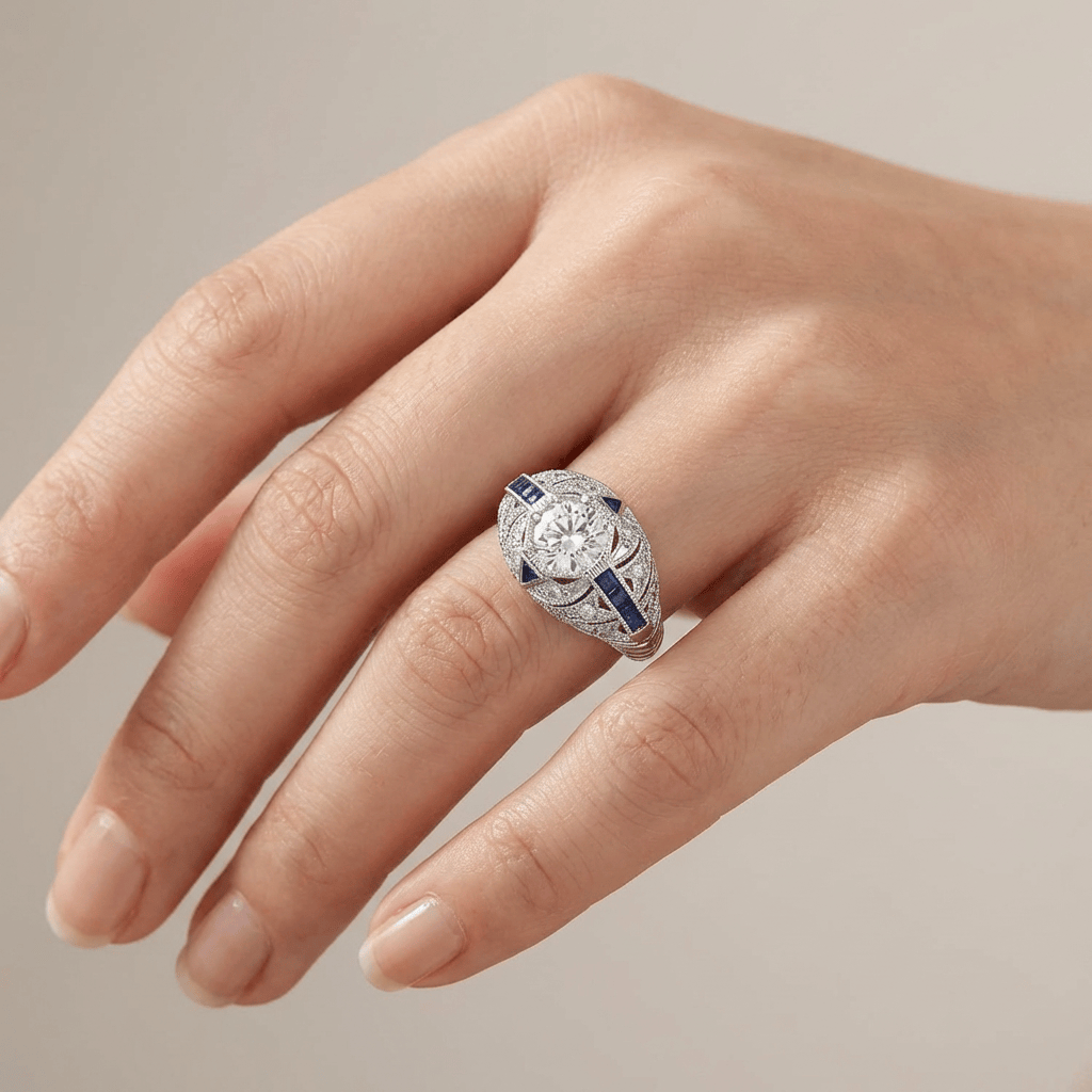SILVER VAULT RING