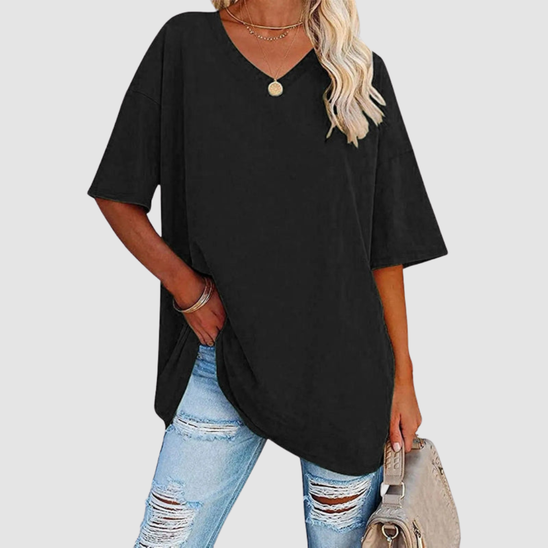 Gabrielle™ Elegant V-neck T-Shirt