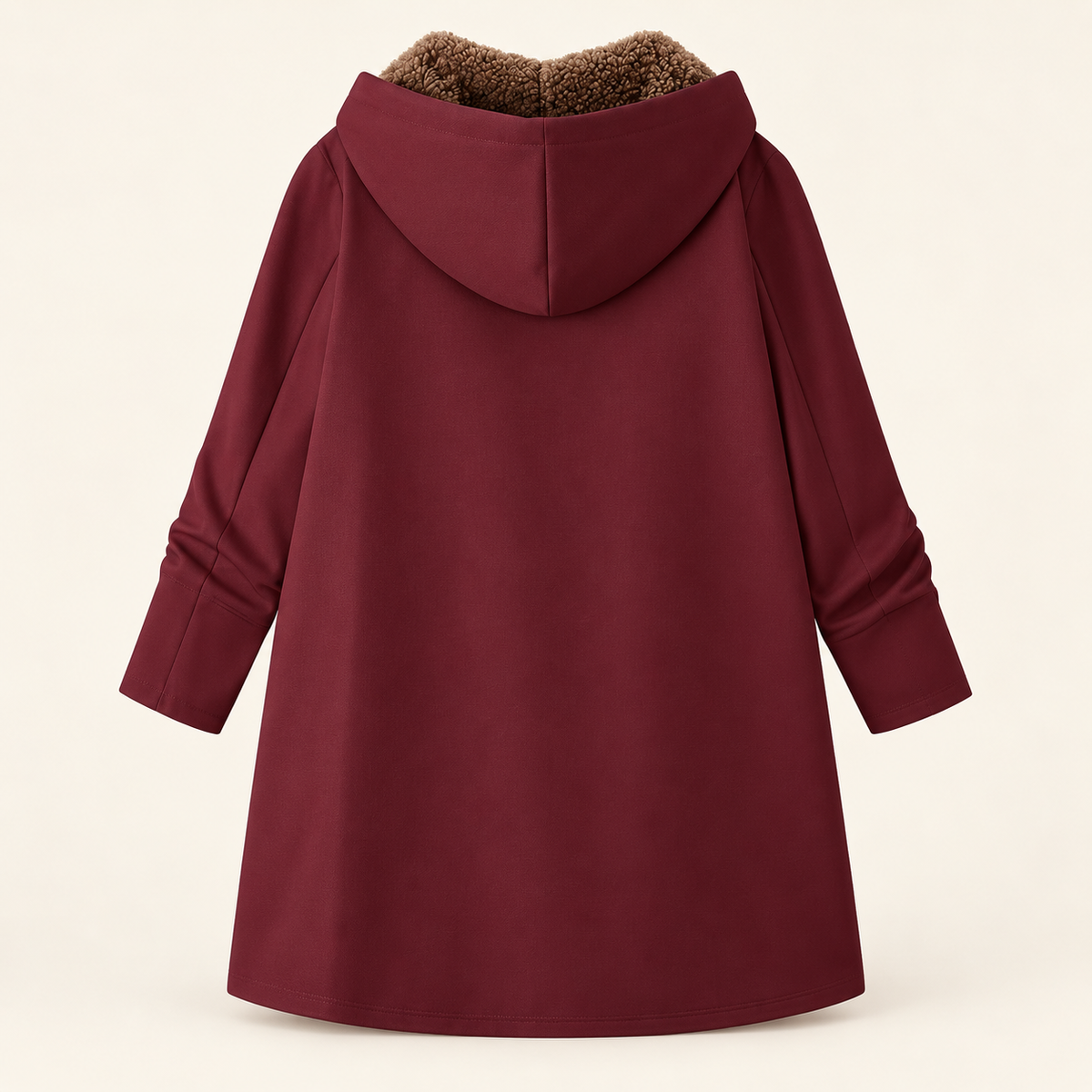 Lillian™ | Cozy Sherpa-Lined Hooded Coat