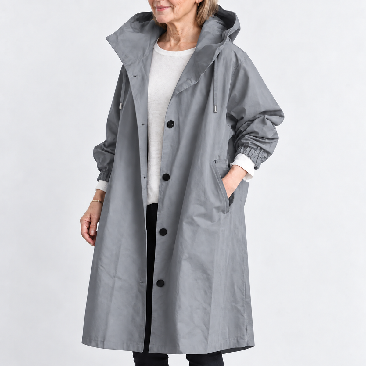 Kathryn | Hooded Longline Trench Coat