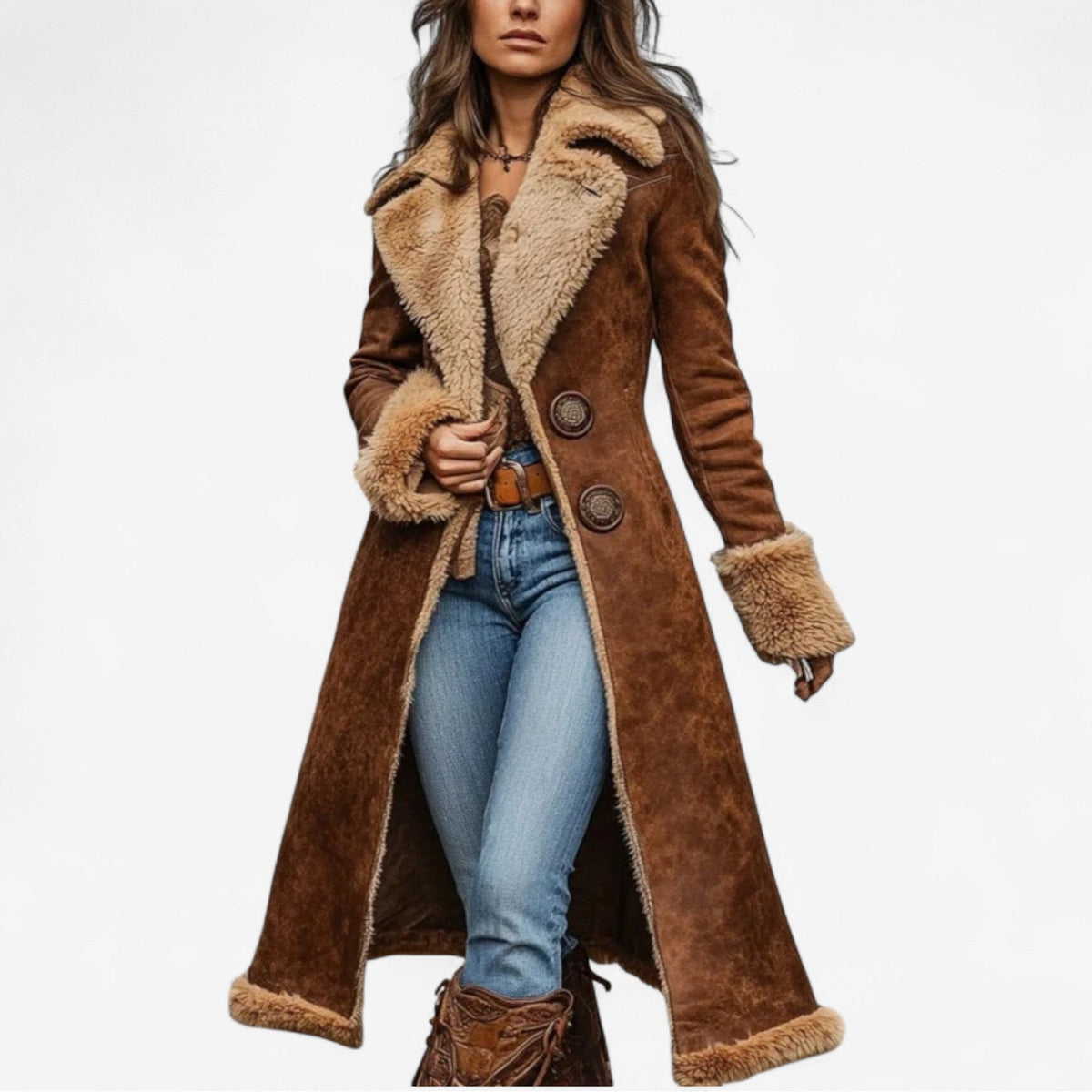 Glenna™ Soft Fur Coat