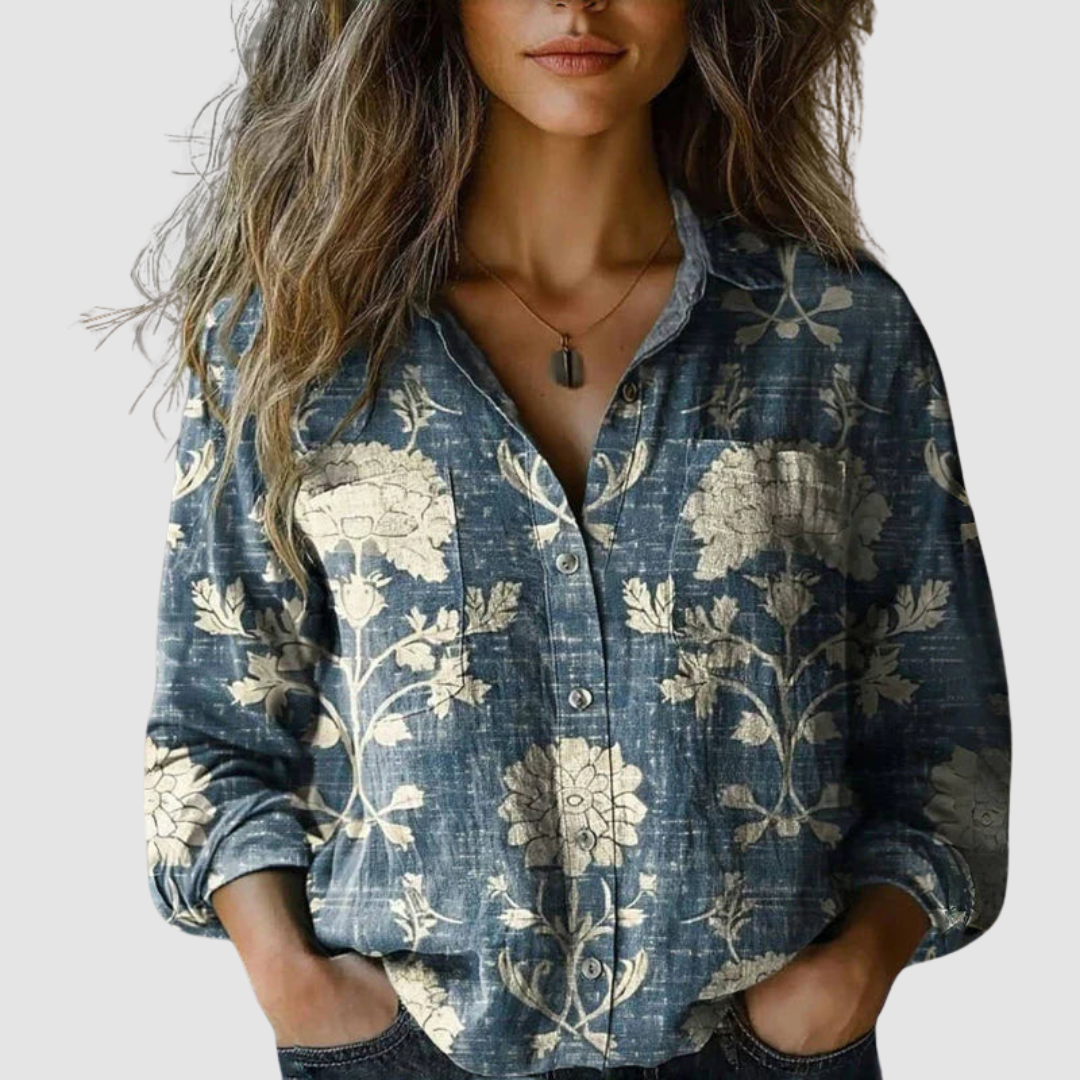 Morena™ Vintage Printed Blouse