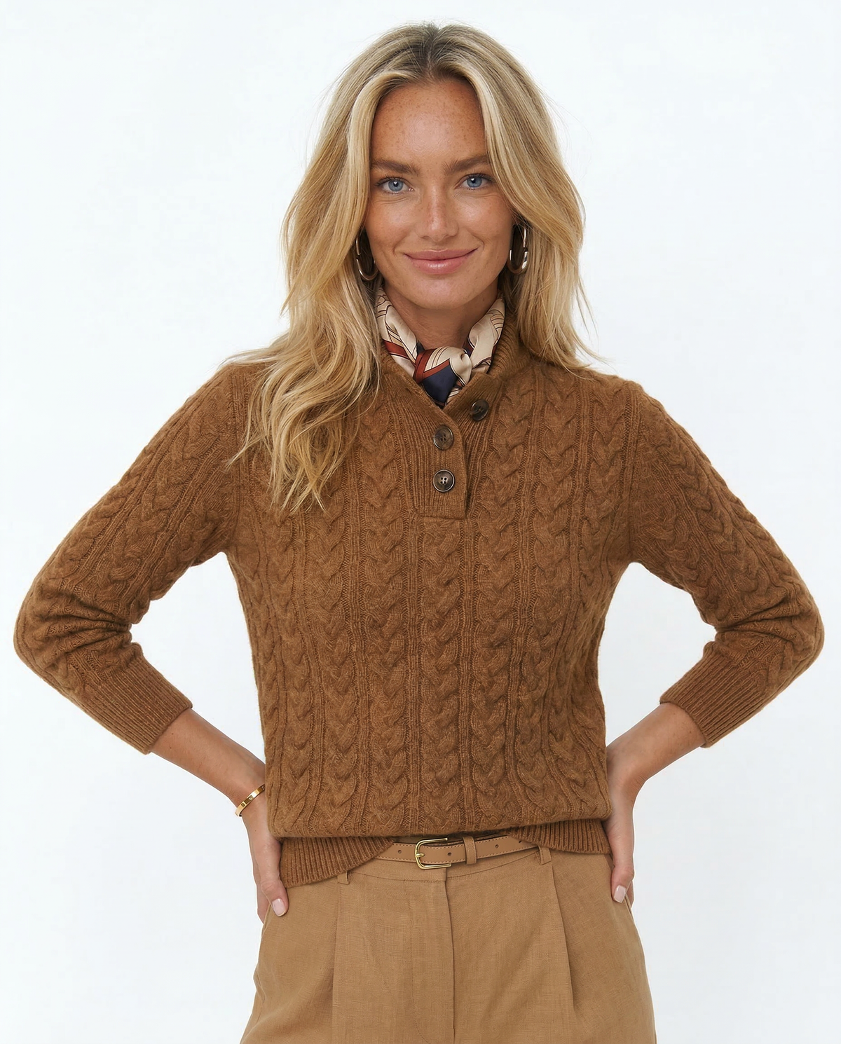 Estelle | Button-Up Cashmere Sweater
