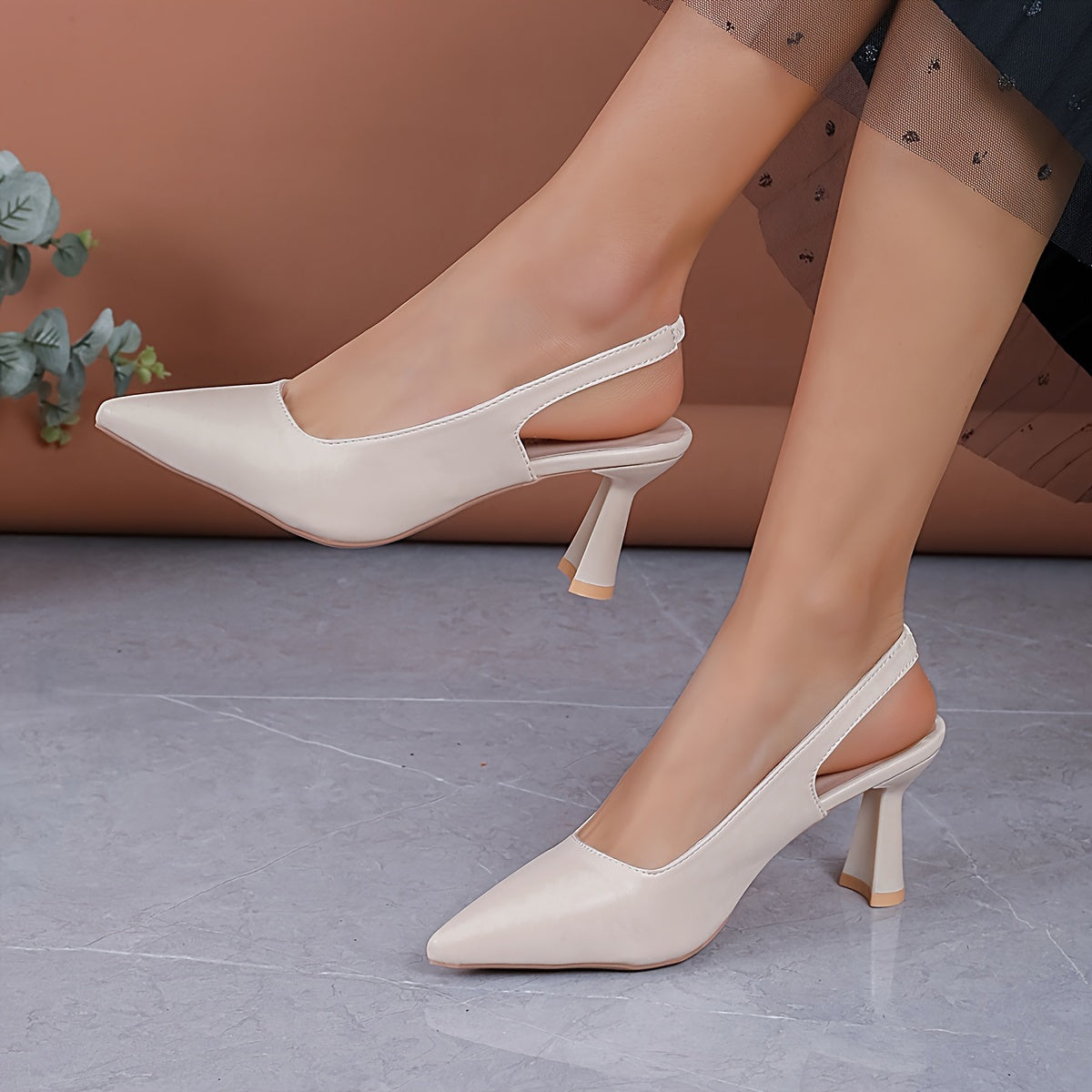 Sophia™ | Elegant Slingback Heels