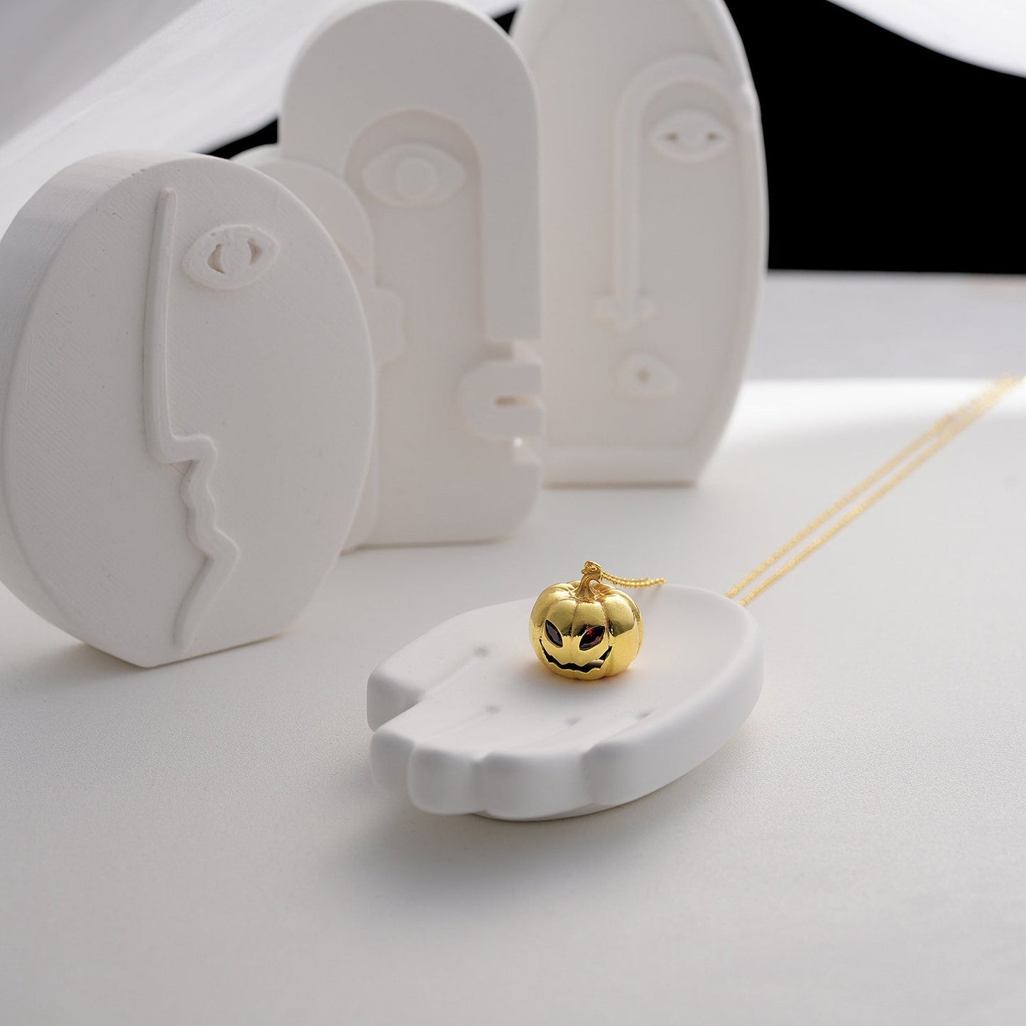 Jack-o’-lantern Birthstone Necklace
