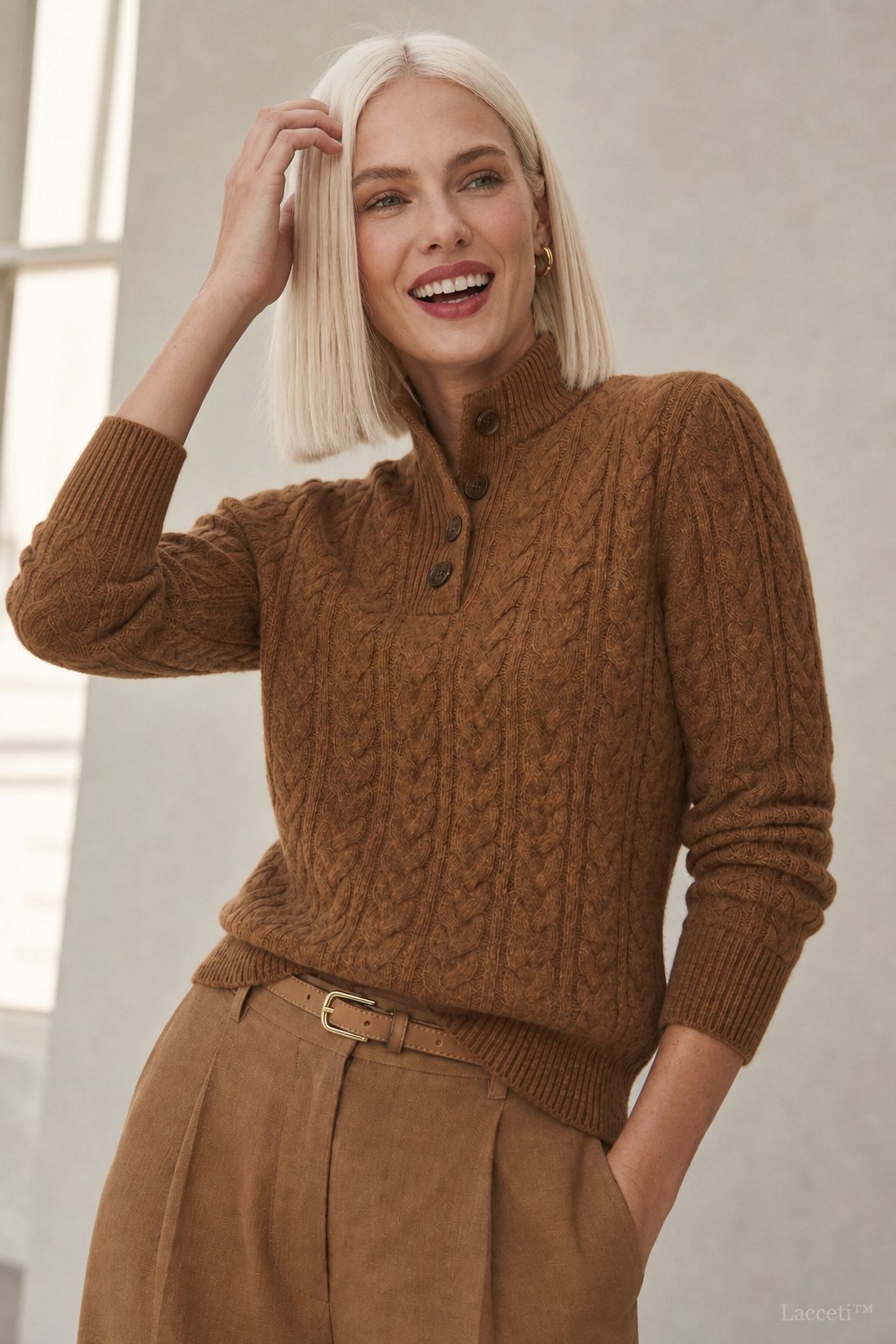 Estelle | Button-Up Cashmere Sweater