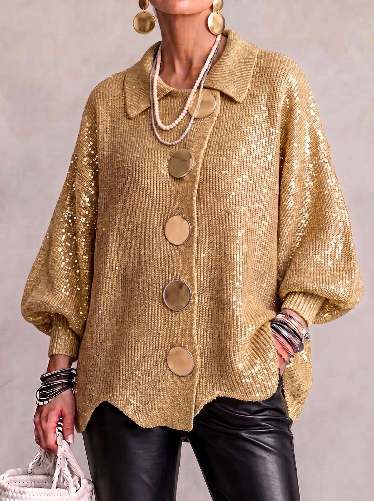 Eleanor| Oversized Button Cardigan