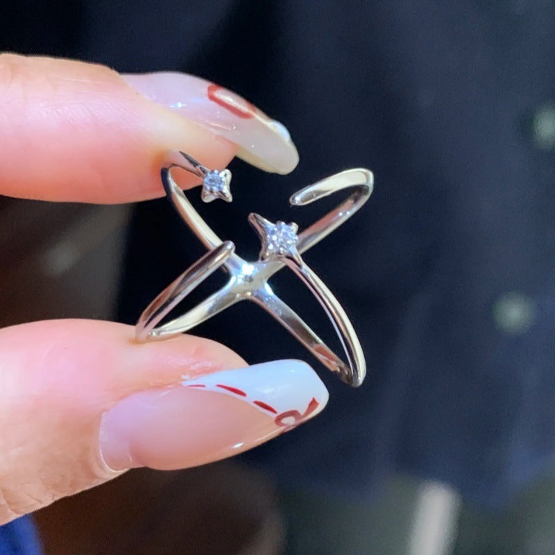 The Radiant Star of Four Points Ring
