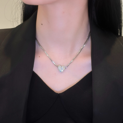 Magnetic Love Patchwork Necklace