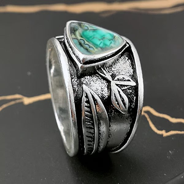 Mottled Memory Leaf Ring