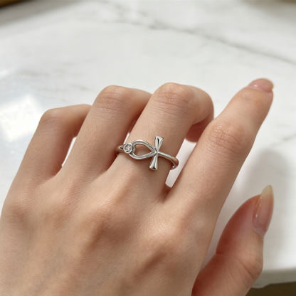 For Memorial- I'm a Wife to a Husband Custom Birthstone Cross Ring