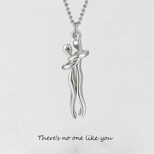 Unity Hug Couple Necklace