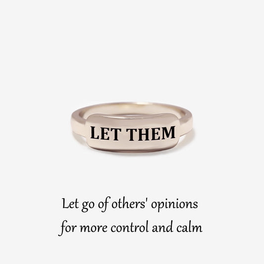 [IMMEDIATE 49% DISCOUNT🛒] - LET THEM DAINTY BAR RING 140 reviews