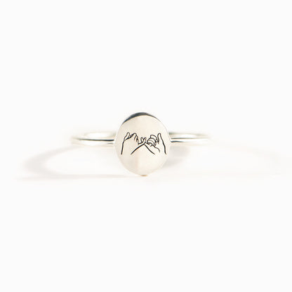 To My Ride Or Die Pinky Promise Ring