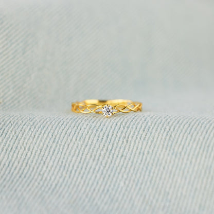 It's Okay Interweaved Ring