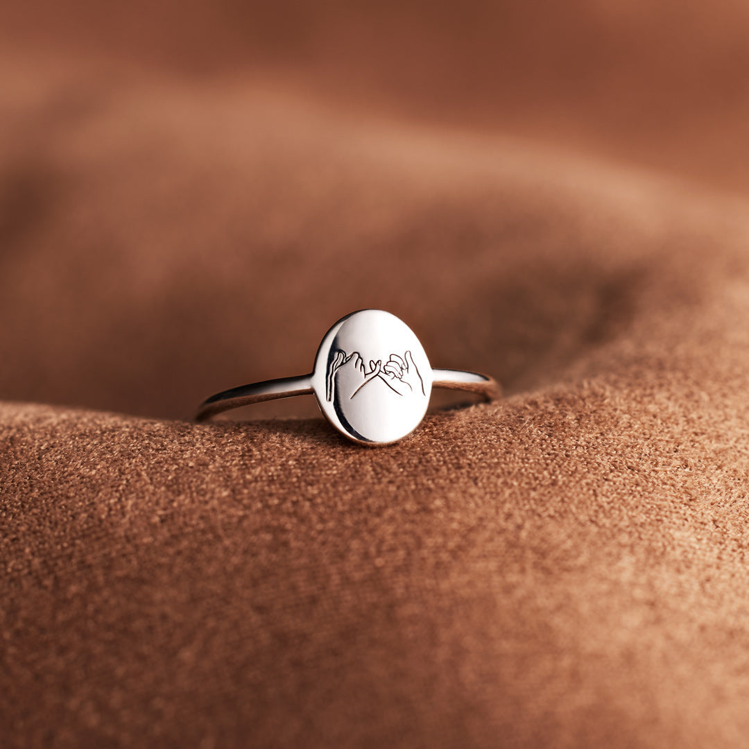 To My Ride Or Die Pinky Promise Ring