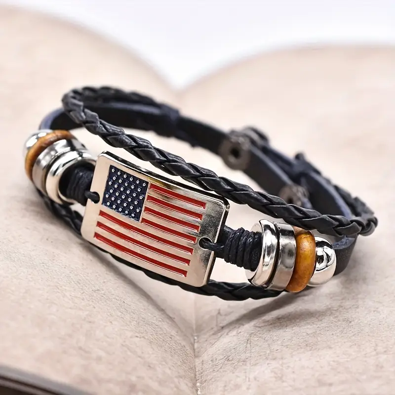 🇺🇸 The Unyielding Leather Cuff Bracelet