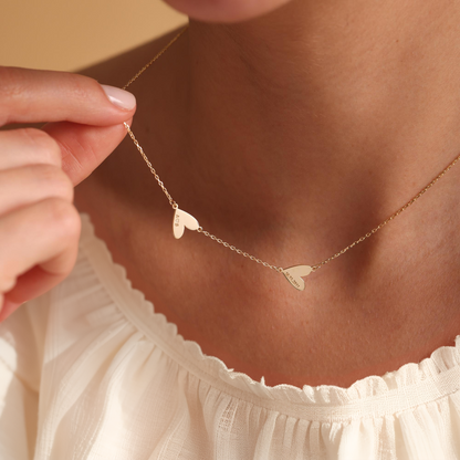 Minimalist Personalized Heart Name Necklace