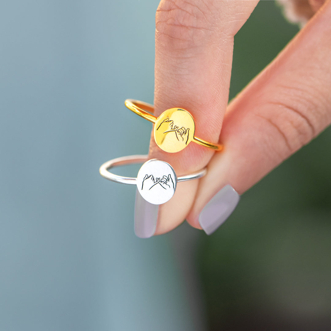 To My Ride Or Die Pinky Promise Ring