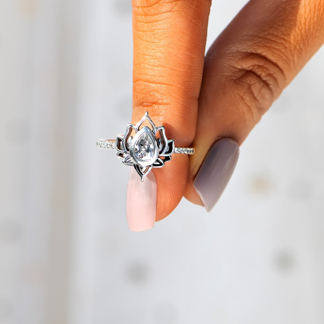 F♥︎ck It And Begin Again Lotus Ring