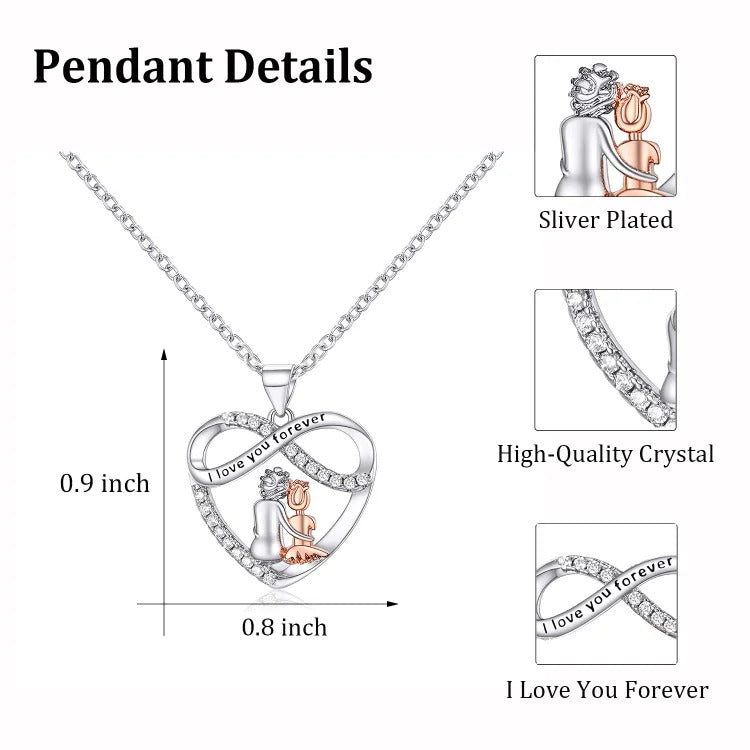 🌊Summer Hot Sale✨For Granddaughter - I Love You Forever Heart Necklace