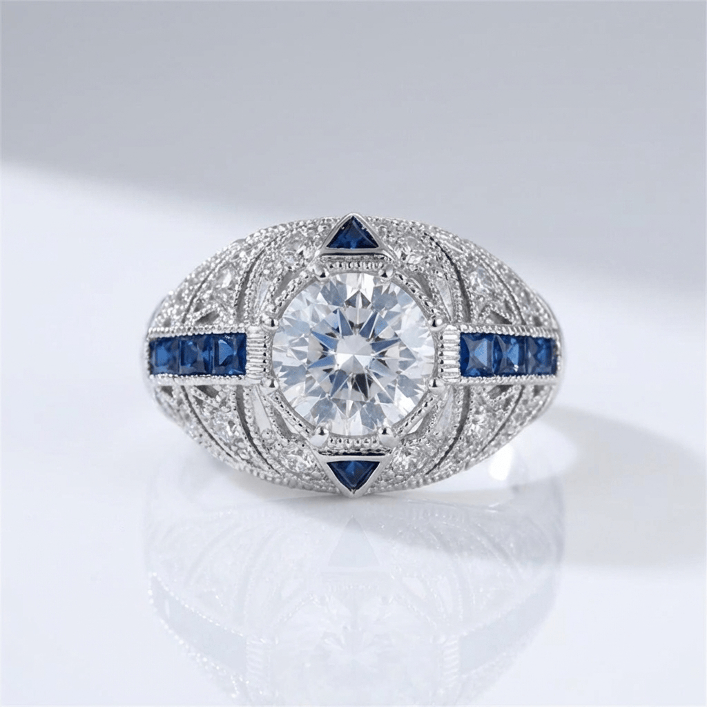 SILVER VAULT RING