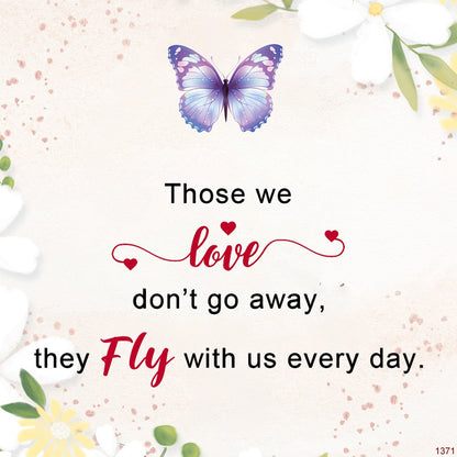 FOR MEMORIAL - THEY FLY WITH US CUSTOM BIRTHSTONE BUTTERFLY RING