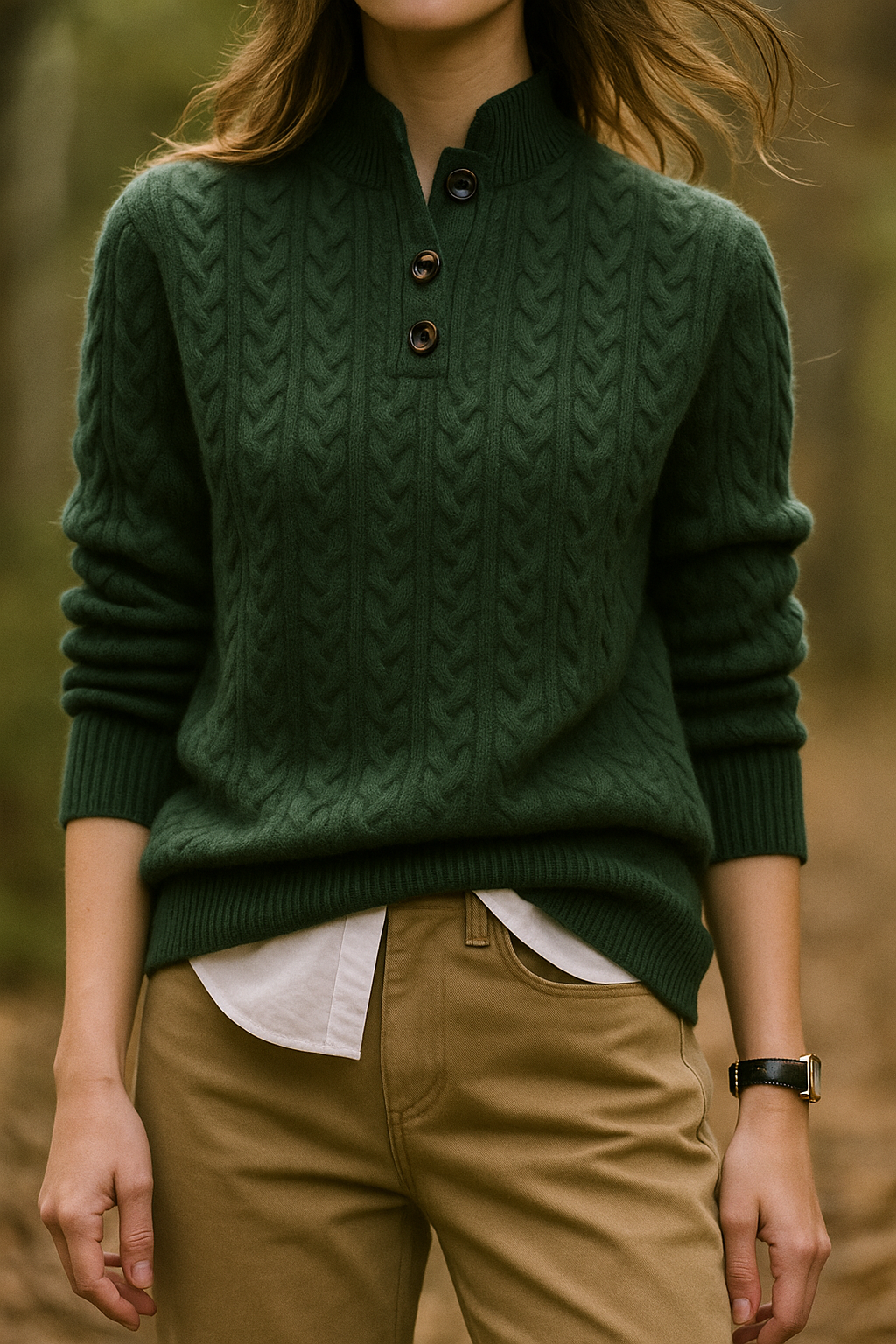 Estelle | Button-Up Cashmere Sweater