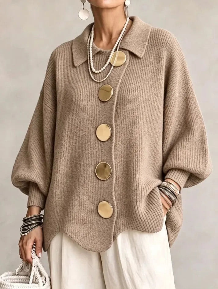 Eleanor| Oversized Button Cardigan