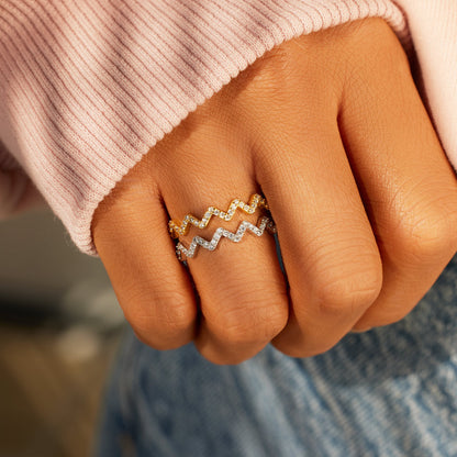 925 Sterling Silver To Daughter From Mom Highs And Lows Ring