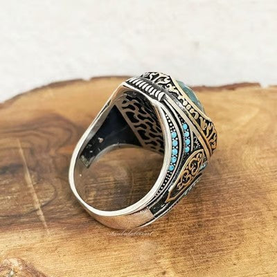 European and American fashion exaggerated temperament oval ring