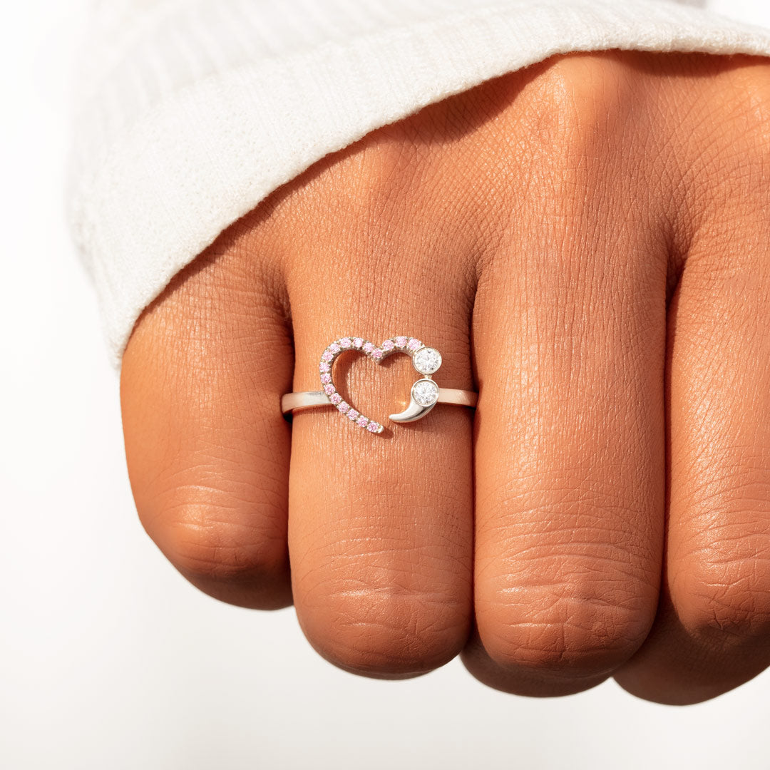 You Are Enough Semicolon Ring
