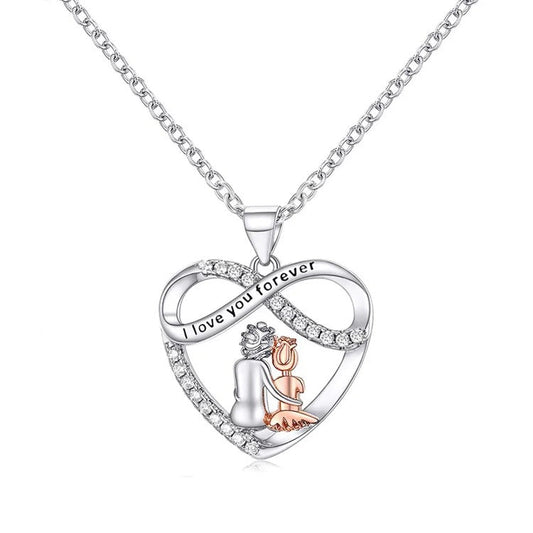🌊Summer Hot Sale✨For Granddaughter - I Love You Forever Heart Necklace