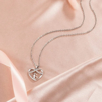 🌊Summer Hot Sale✨For Granddaughter - I Love You Forever Heart Necklace