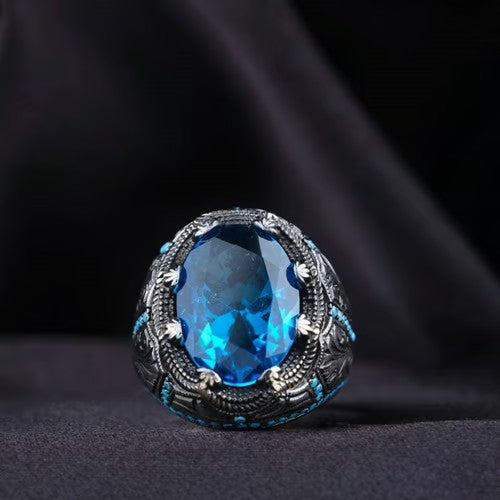Flower Sapphire Ring