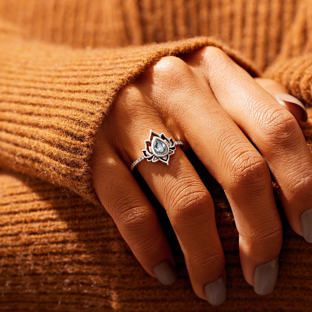 F♥︎ck It And Begin Again Lotus Ring