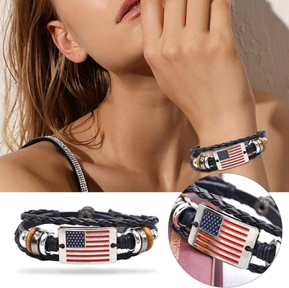 🇺🇸 The Unyielding Leather Cuff Bracelet