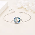 Silver Adjustable Dog Charm Bracelet