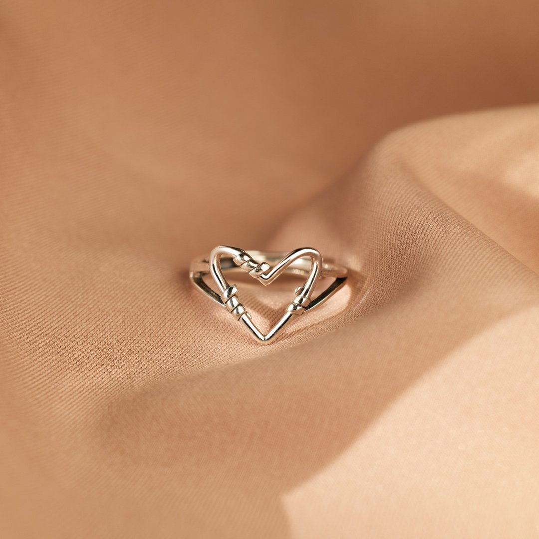 My Love You're Badass With A Big Heart Wire Ring