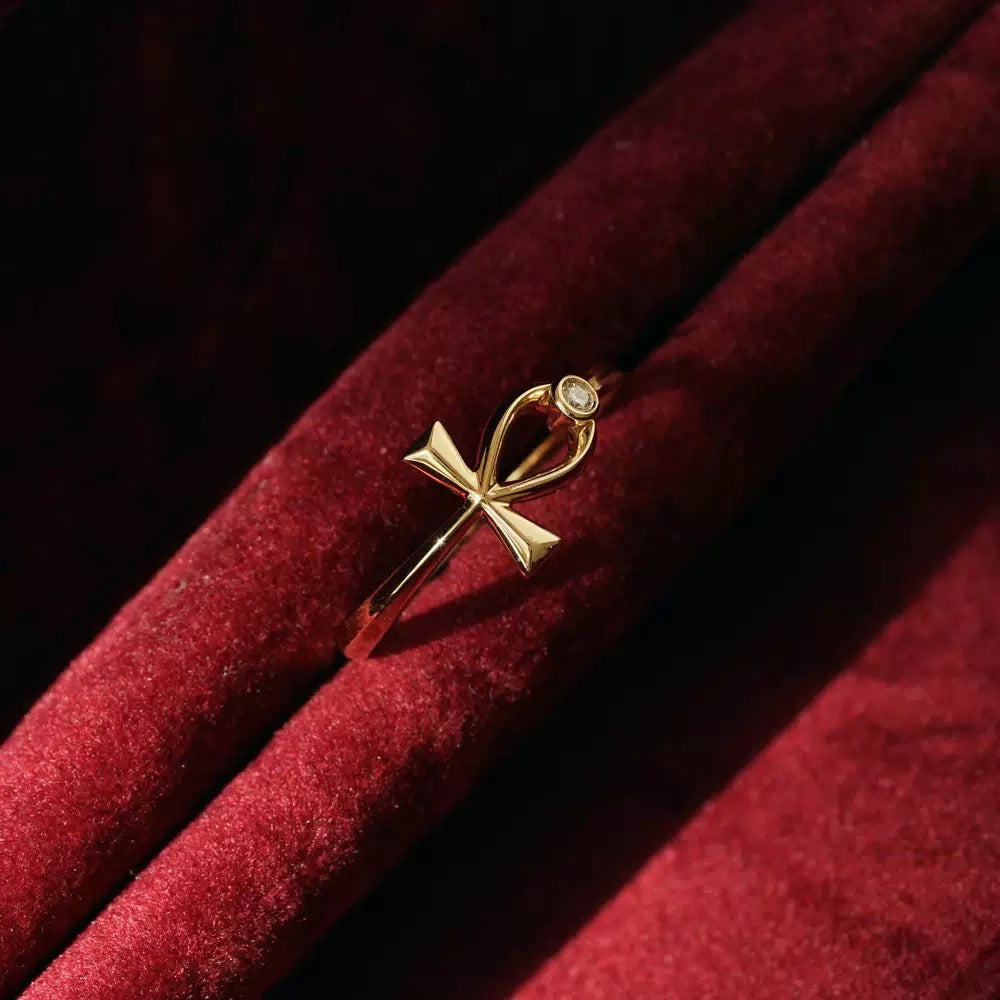 For Memorial- I'm a Wife to a Husband Custom Birthstone Cross Ring