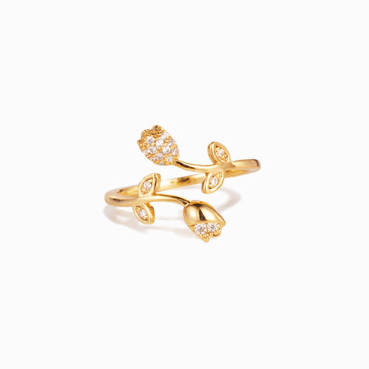 For Sisters Tulip Flower Ring