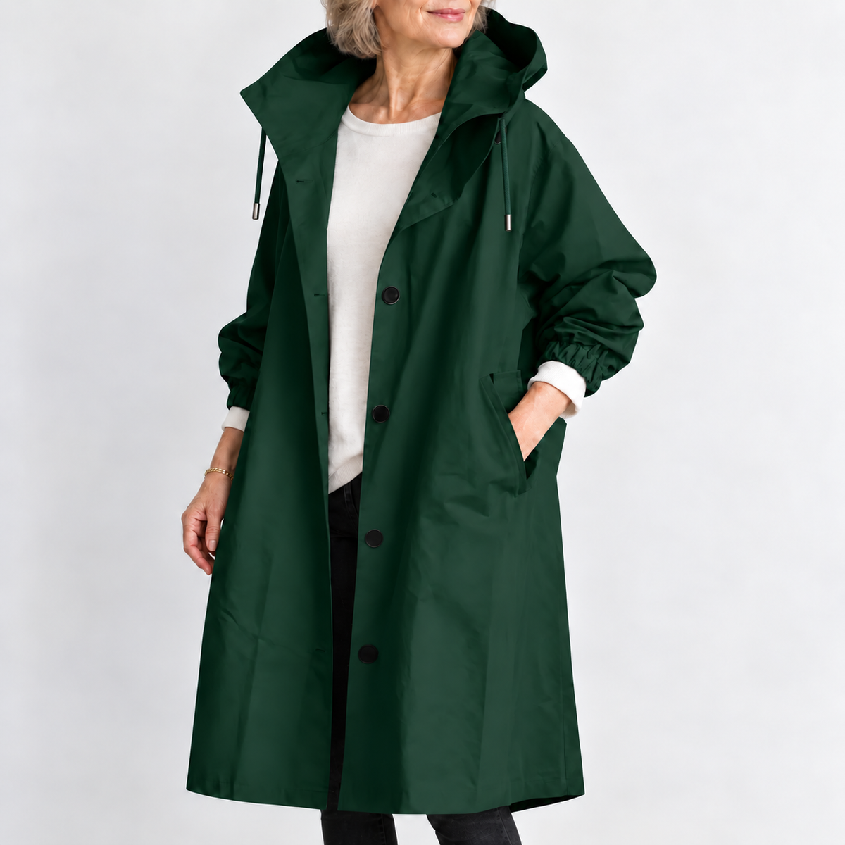 Kathryn | Hooded Longline Trench Coat
