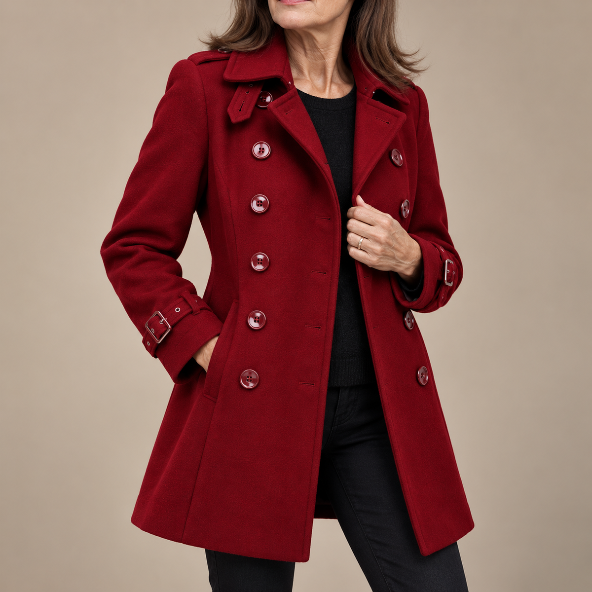 Danielle | Elegant Longline Trench Coat