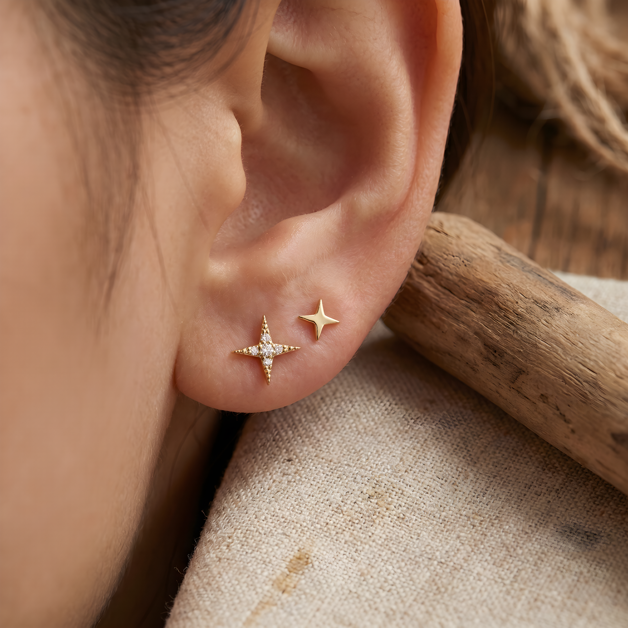 Shimmering Star Earrings