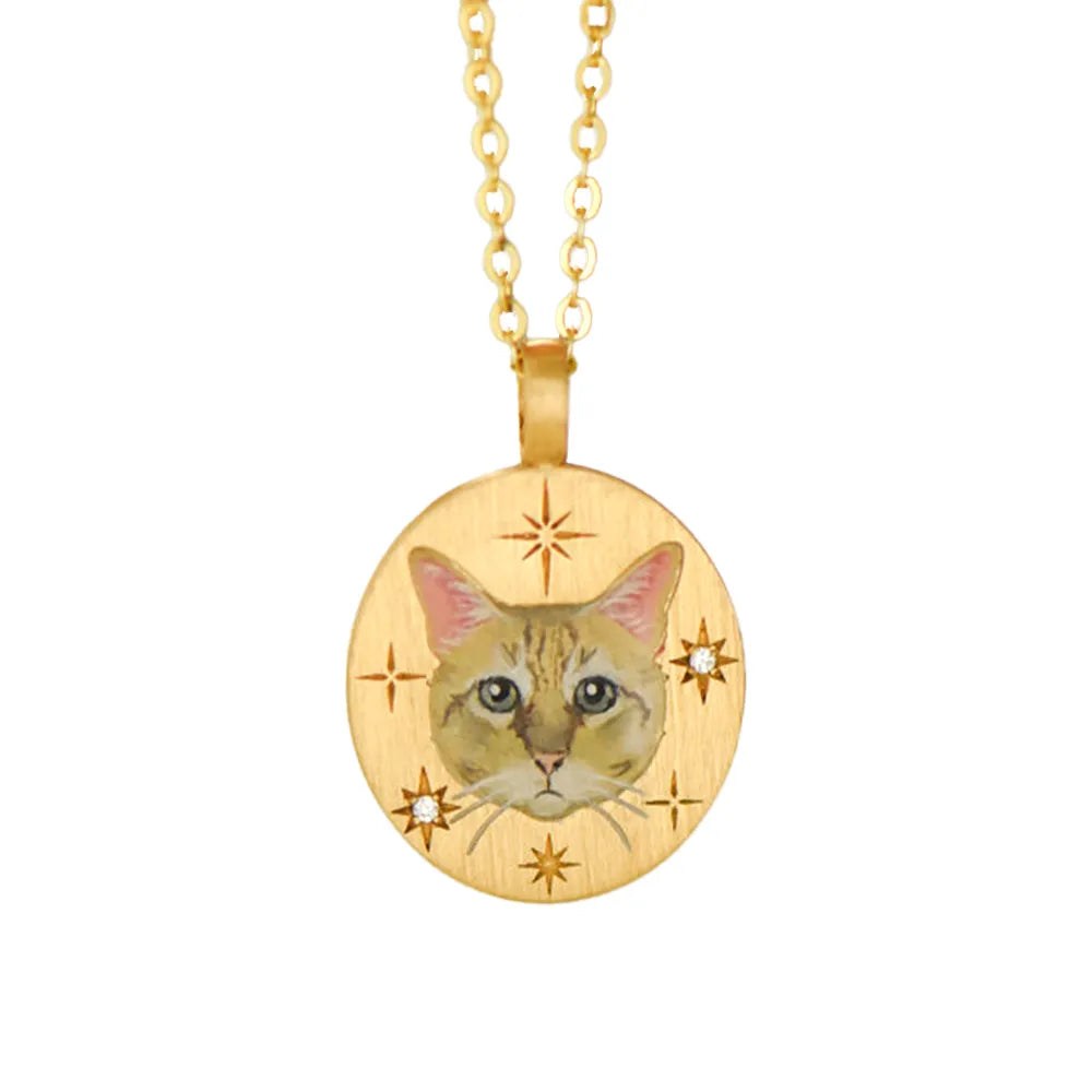 Custom Pet Engraved Photo Necklace