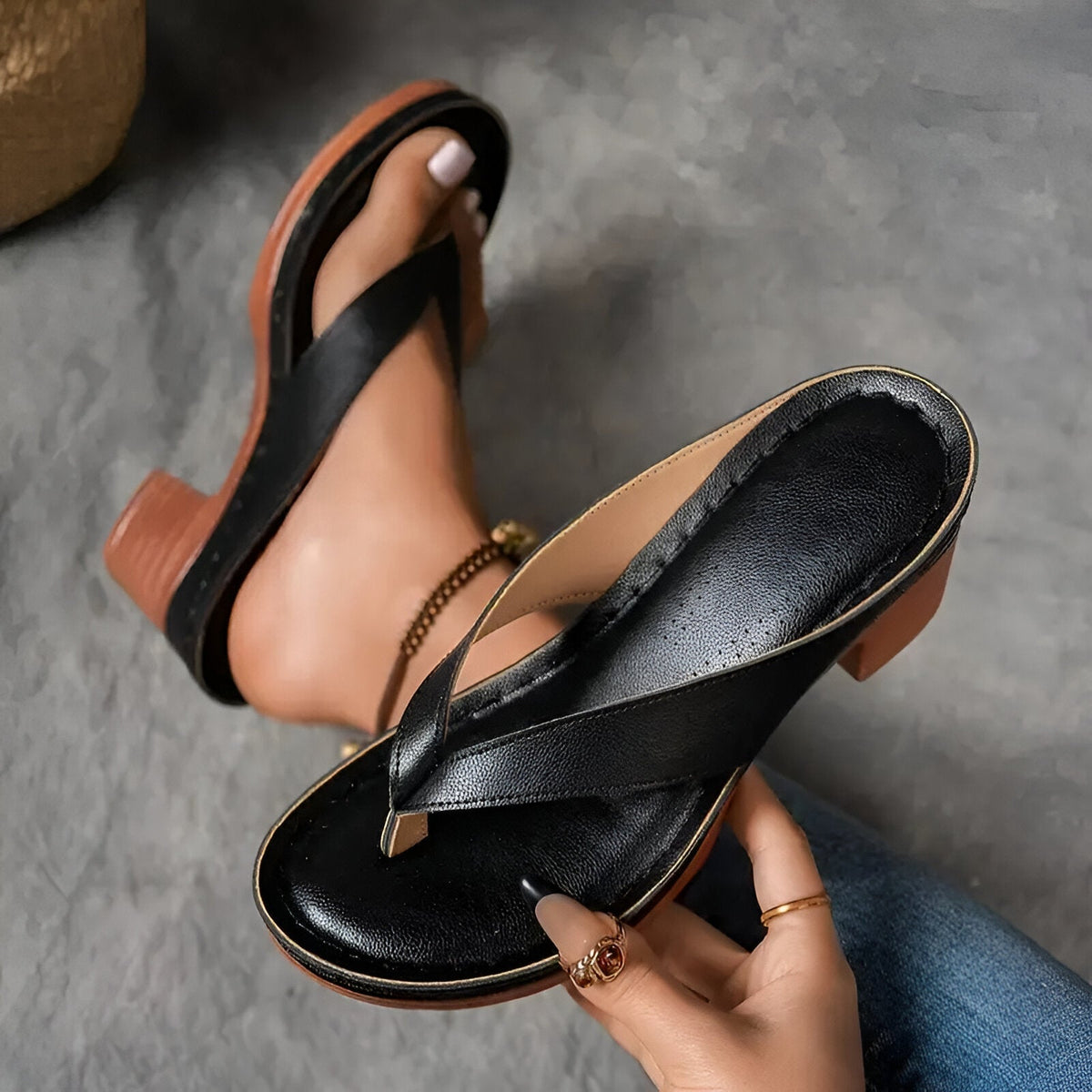 Geneva™ Elegant High-Heeled Mule
