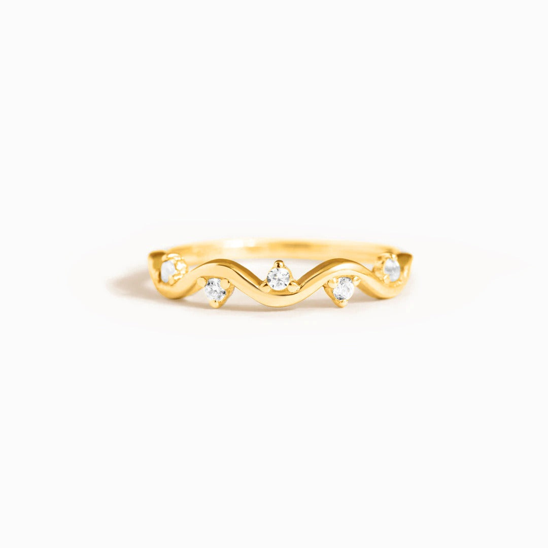 925 Sterling Silver Healing Is Not Linear Self Love Highs And Lows Wave Ring